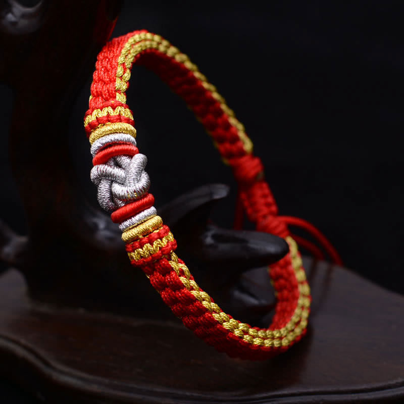 Buddha-Steine, buntes Seil, wahre Liebe, Knoten, Glück, handgefertigtes Armband