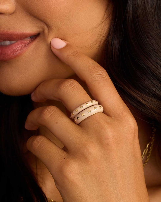 Juego de anillos de piedra de Aser