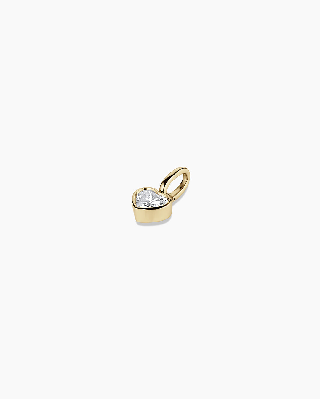 Lab Grown Diamond Heart Charm
