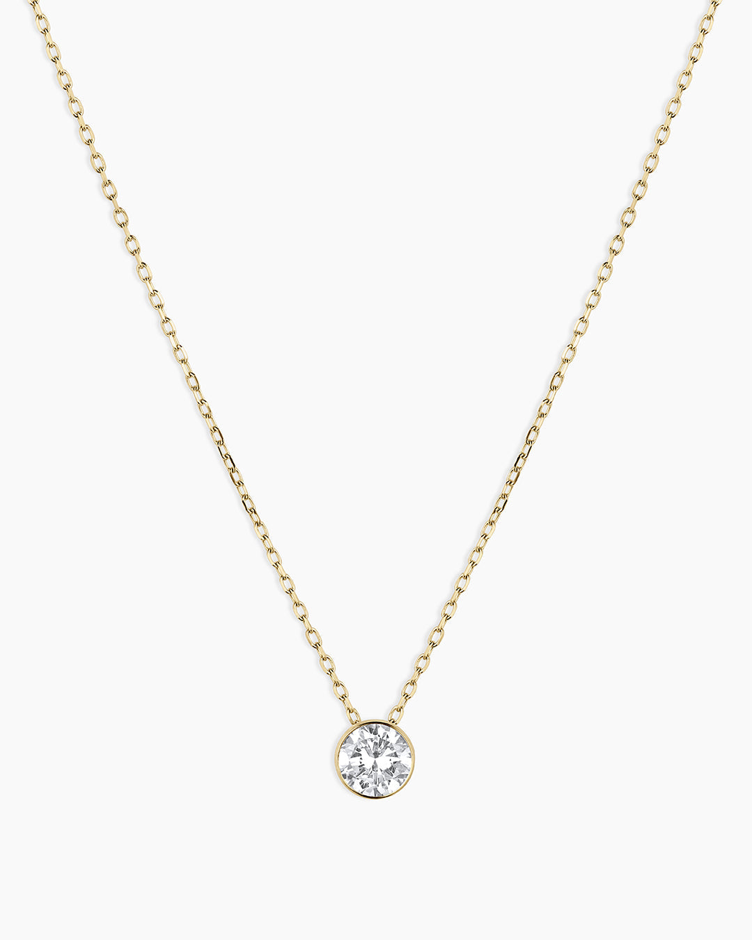 Halo-Halskette mit im Labor gezüchteten Diamanten