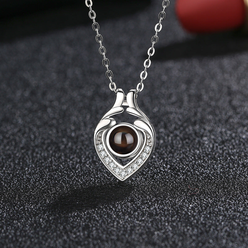 Hold My Love Photo Projection Necklace