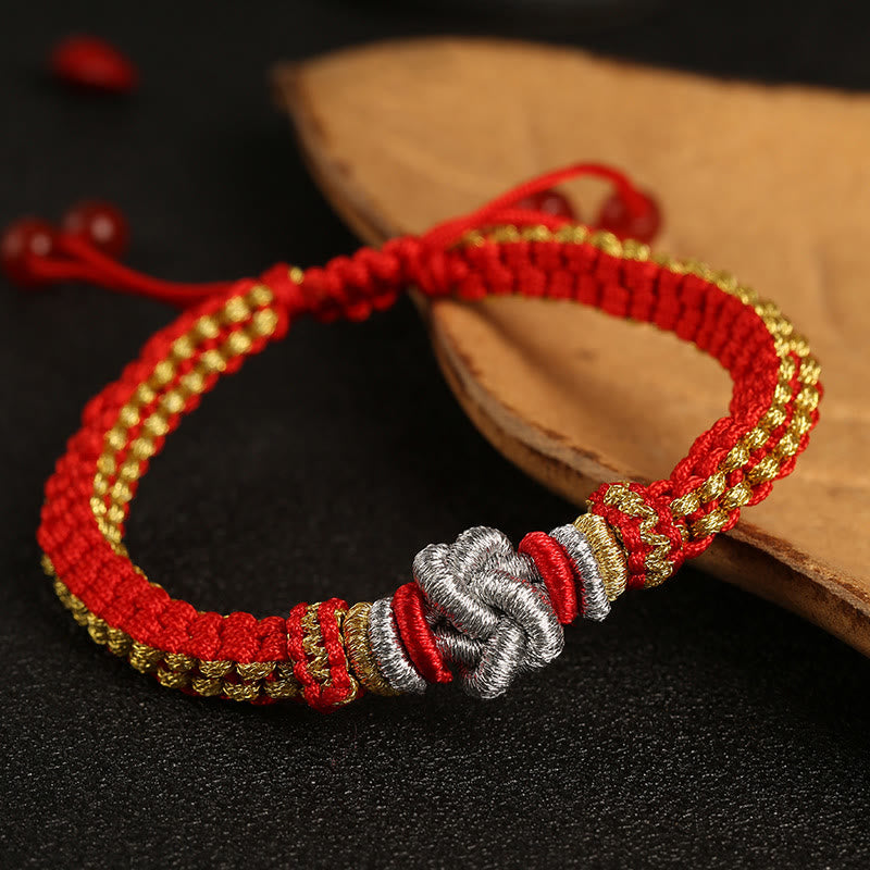 Buddha-Steine, buntes Seil, wahre Liebe, Knoten, Glück, handgefertigtes Armband