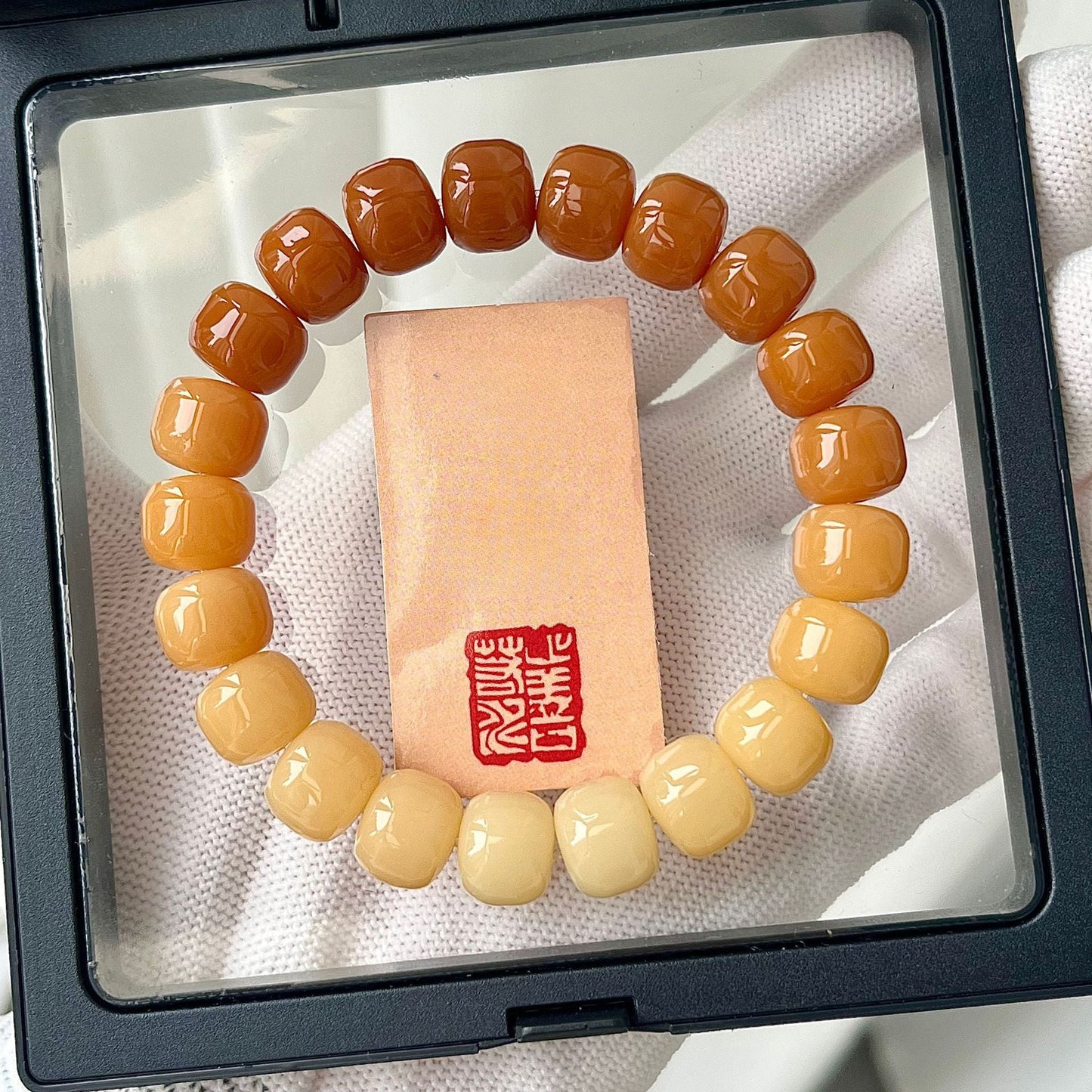New Bodhi Bracelet with Burger-Shaped Beads (Multiple Colors Available) - Touch Bling