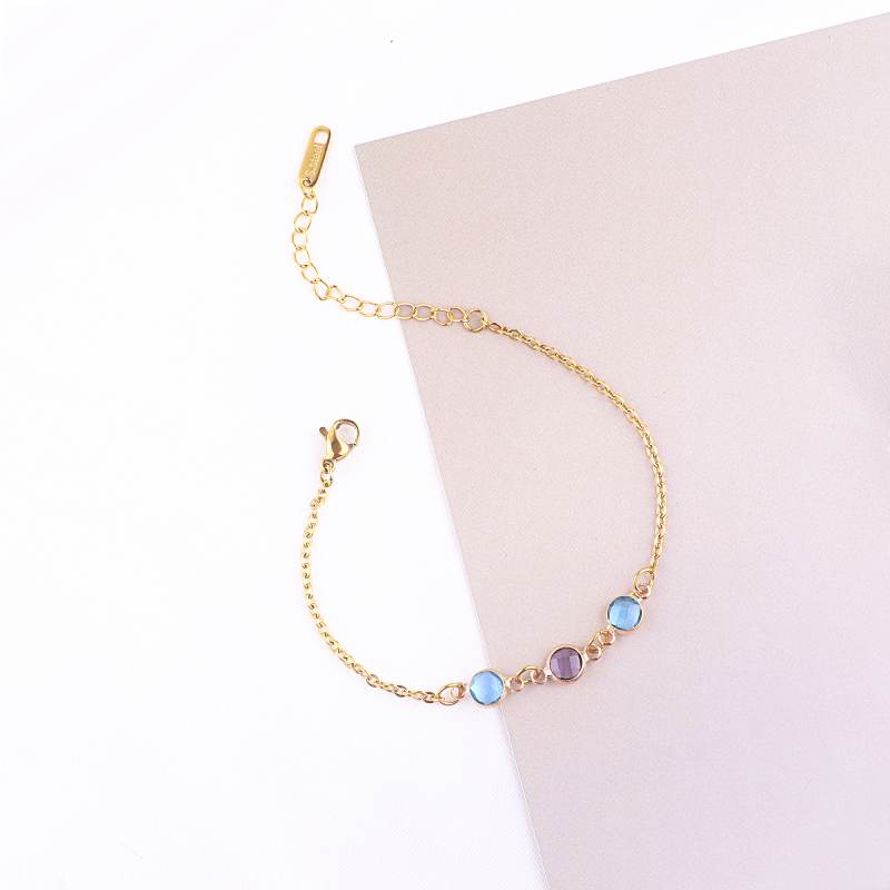 Personalized Birth Stone Bracelet