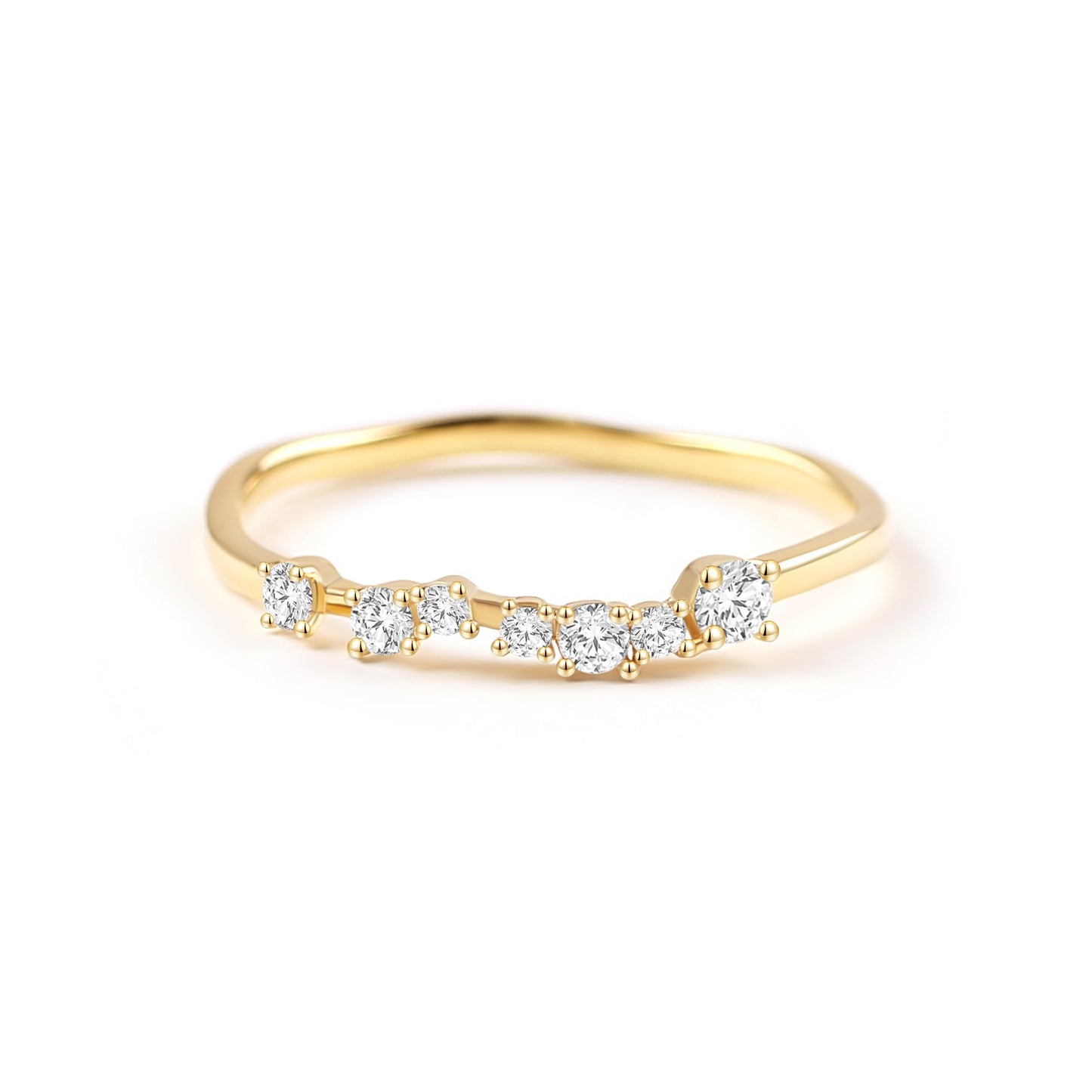 Schimmernder Diamantring
