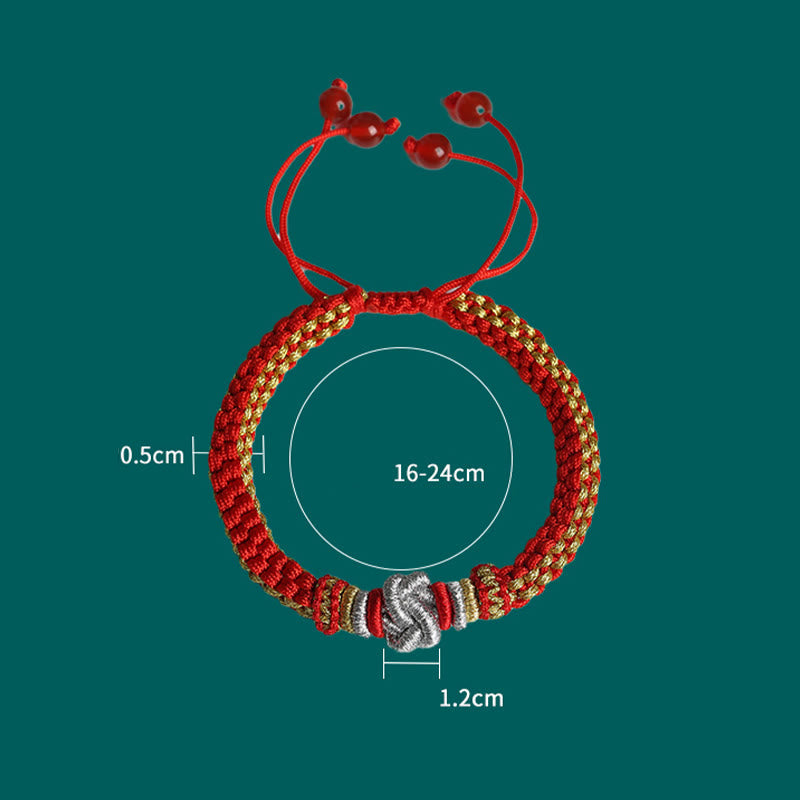 Buddha-Steine, buntes Seil, wahre Liebe, Knoten, Glück, handgefertigtes Armband