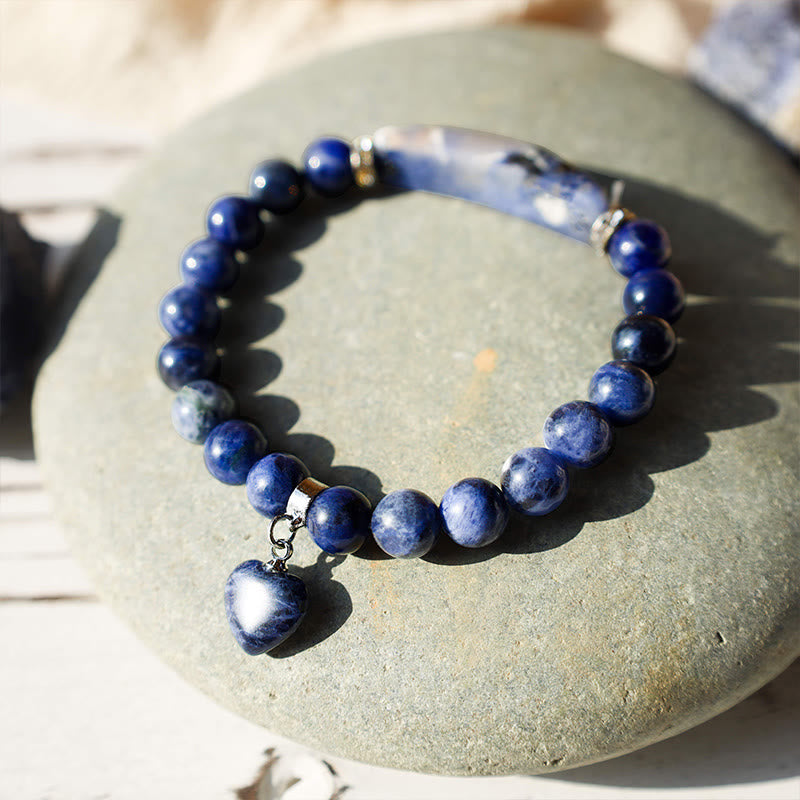 Buddha Stones Naturquarz Liebesherz Heilperlen Armband