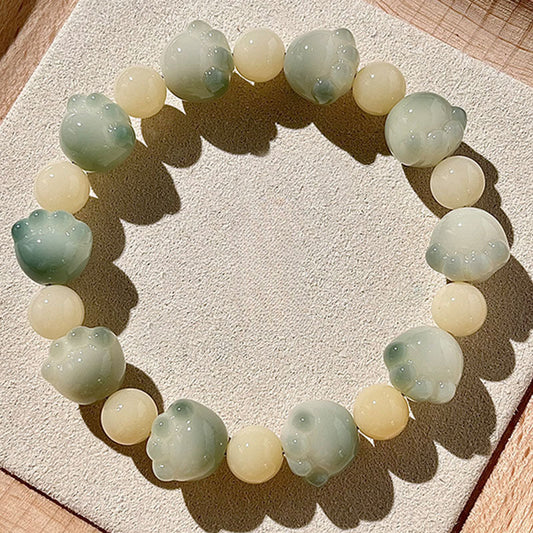 New Cute Cat Paw Bodhi Bracelet, Multiple Colors Available - Touch Bling
