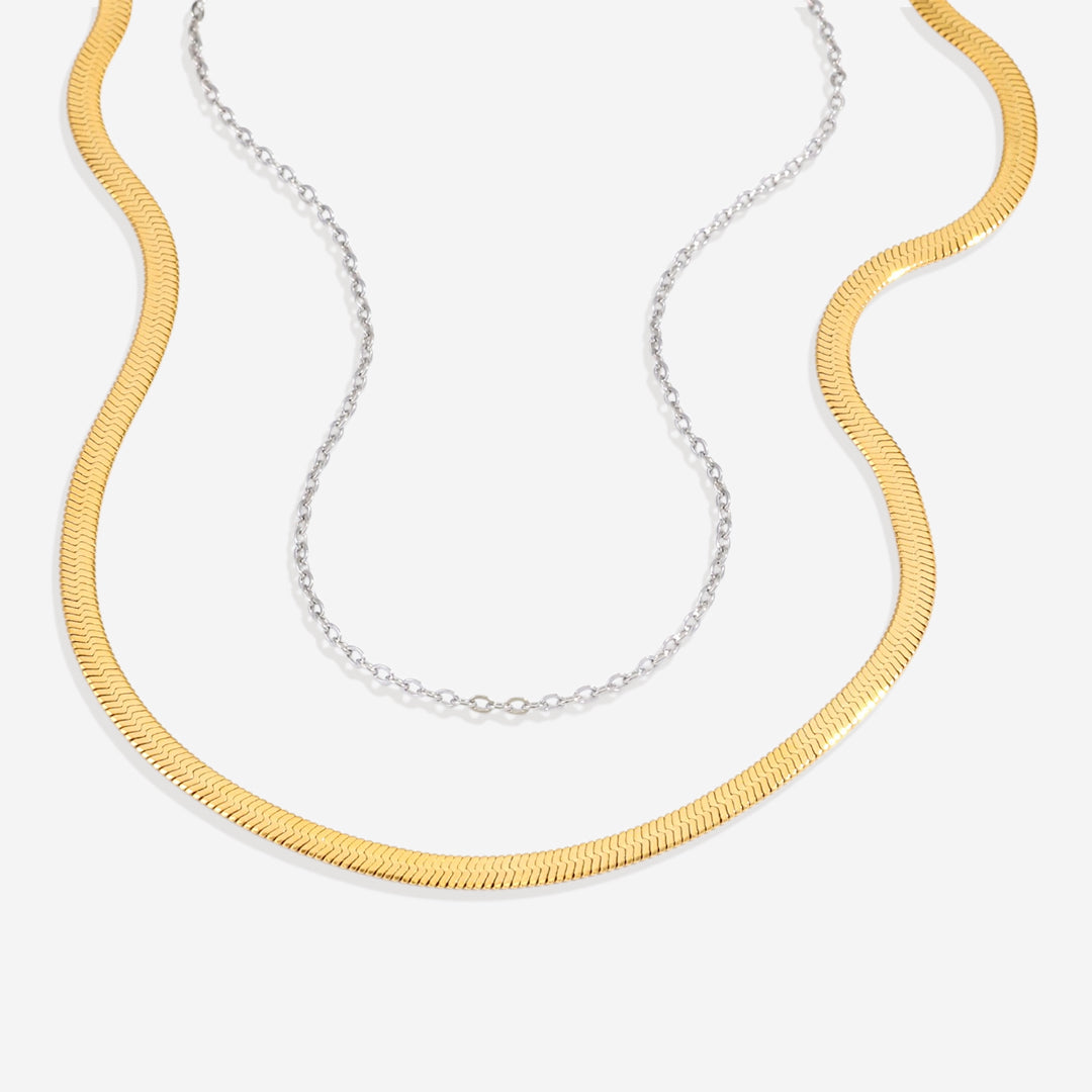 Herringbone & Milano Chain Set