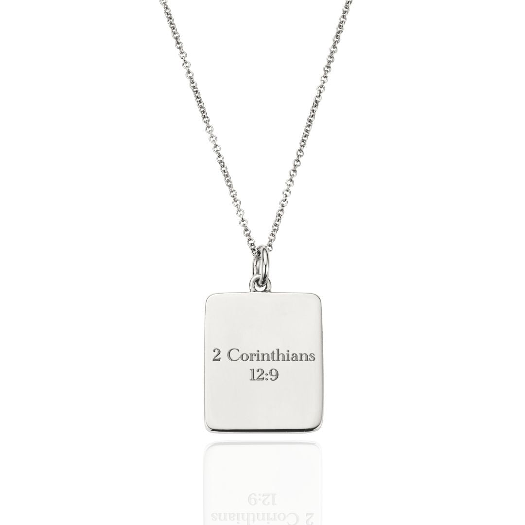 Silver Personalised Verse Necklace