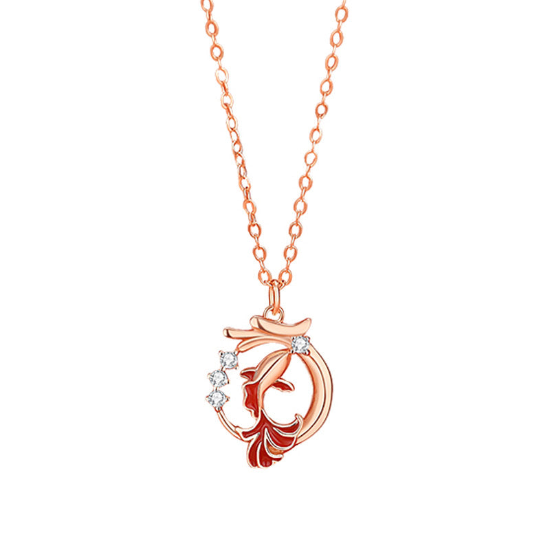 Pulsera con colgante de plata de ley 925 con piedras de Buda y el símbolo del Año del Dragón, pez koi, Fu