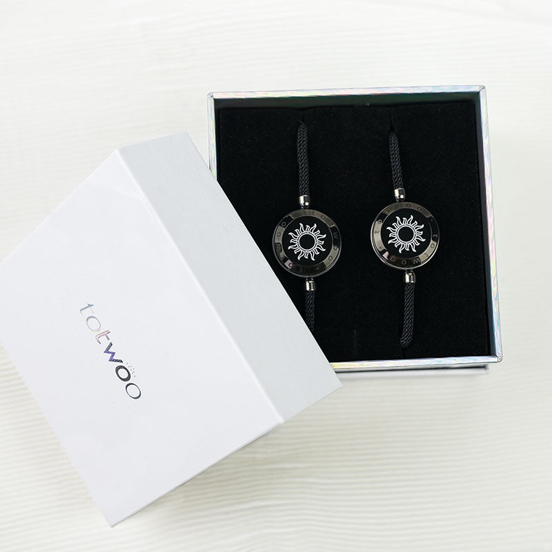 Sun&Sun Touch Bracelets with Milan Rope(Black+Black) - Touch Bling