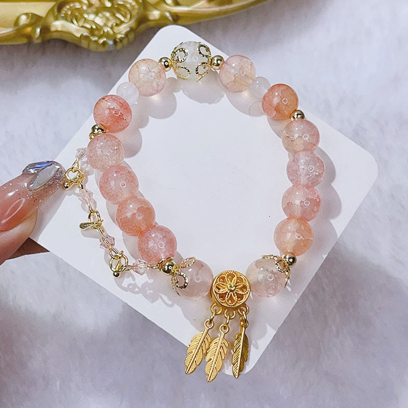 Buddha-Steine, Glasperlen, Traumfänger, Schutz-Charm-Armband