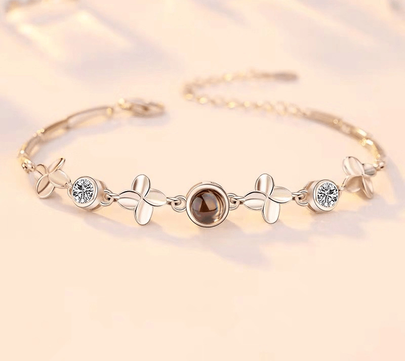 Lucky Clover Photo Projection Bracelet