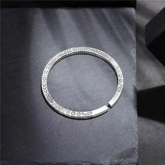 Buddha Steine Koi Fisch Elefant Sonne Totem Glück Reichtum Manschette Armband Armreif