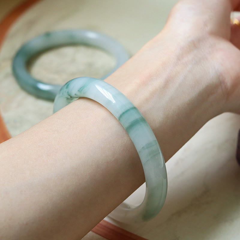 Pulsera de jade natural con piedras de Buda para la suerte y la prosperidad