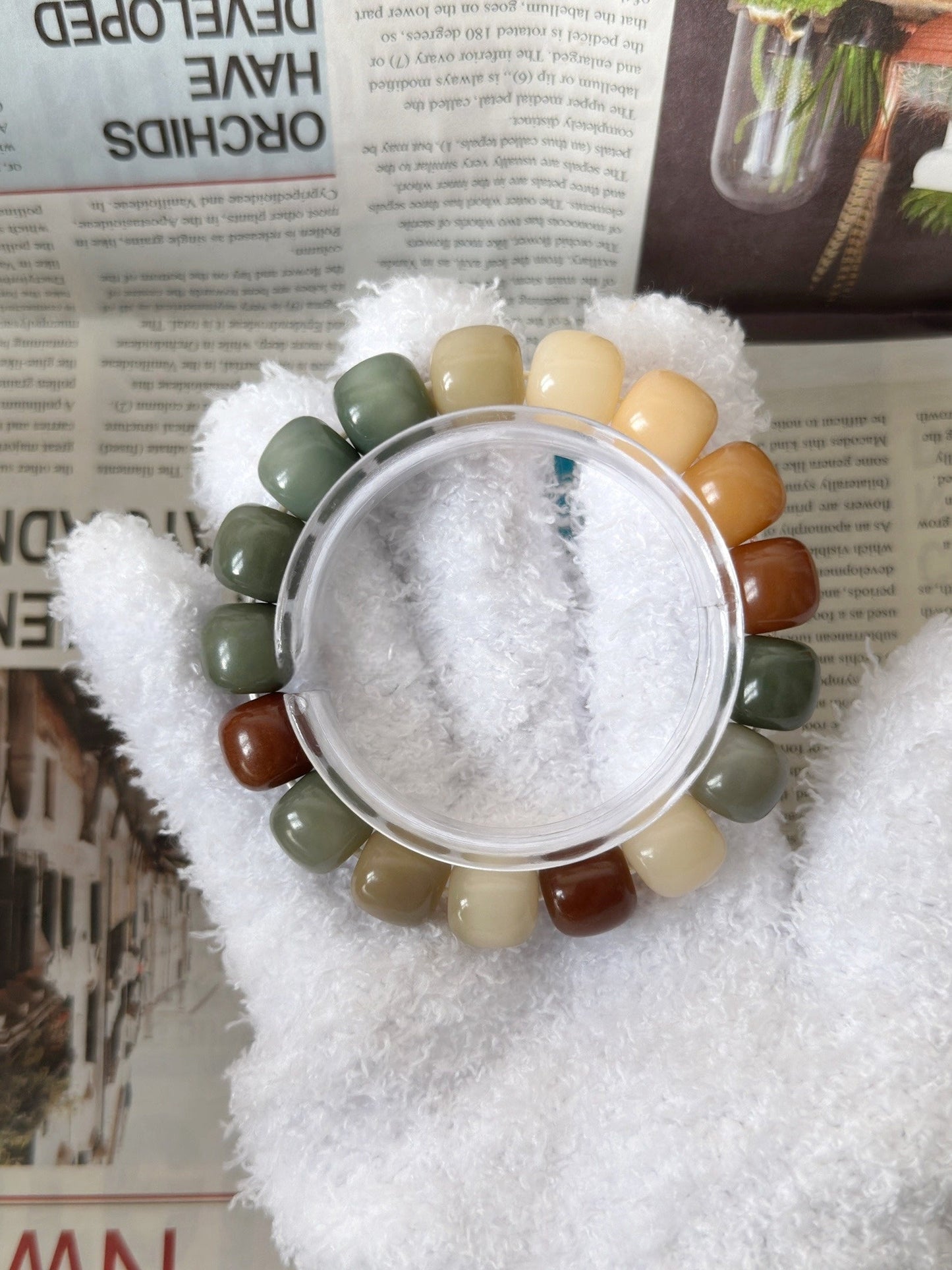 14mm Large Size Multi-Treasure Bodhi Bead Bracelet (Available in Multiple Colors) - Touch Bling
