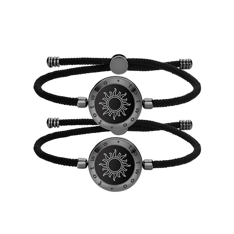Sun&Moon Touch Bracelets with Milan Rope Set - Touch Bling