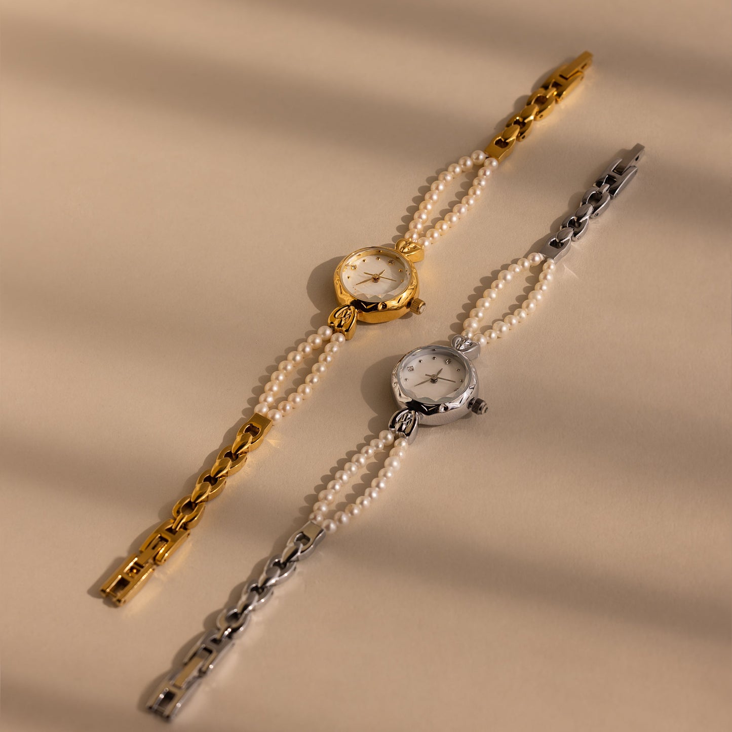 Beaded Pearl Timepiece