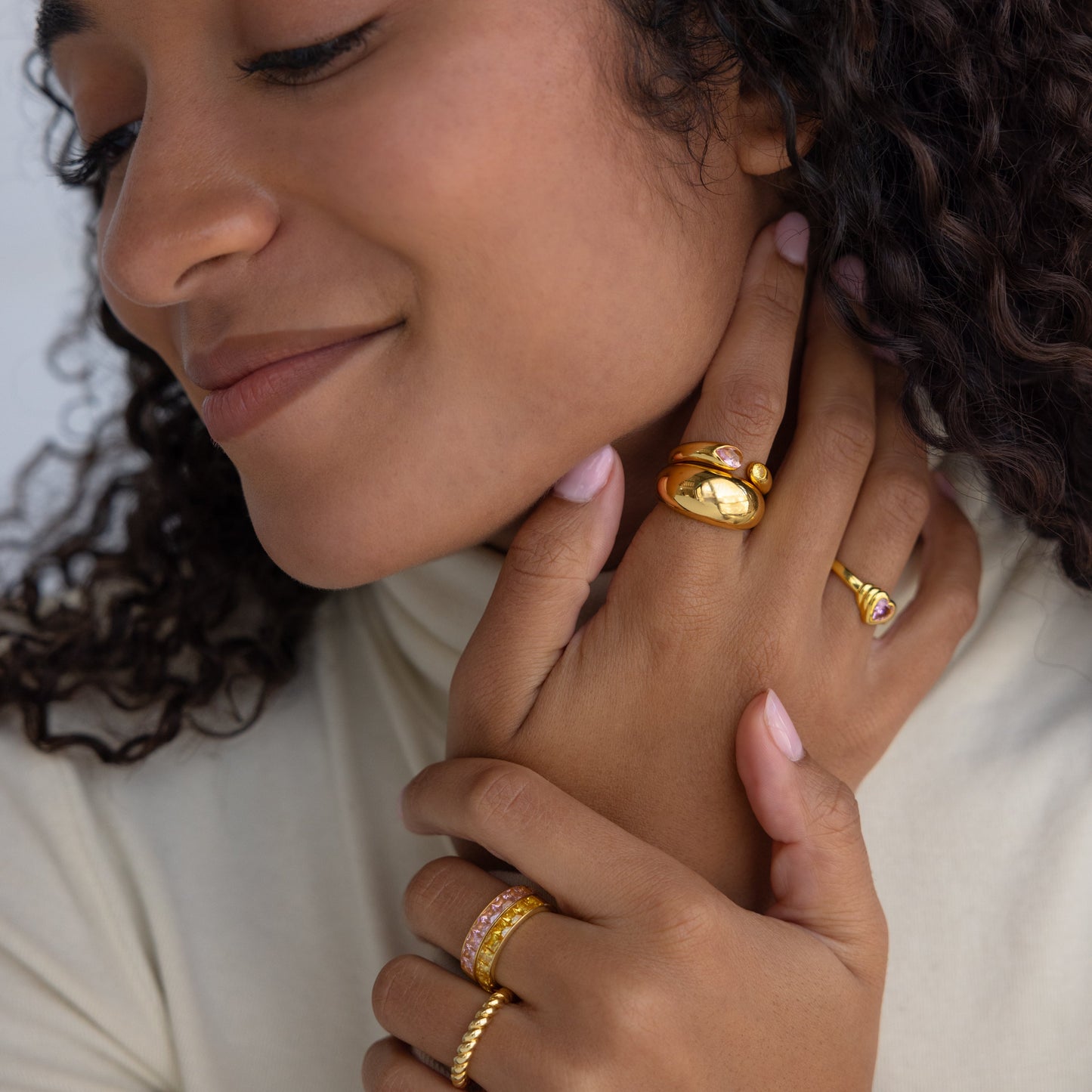 Toi Moi Birthstone Signet Ring