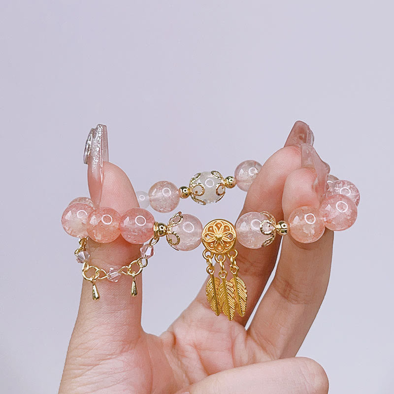 Buddha-Steine, Glasperlen, Traumfänger, Schutz-Charm-Armband