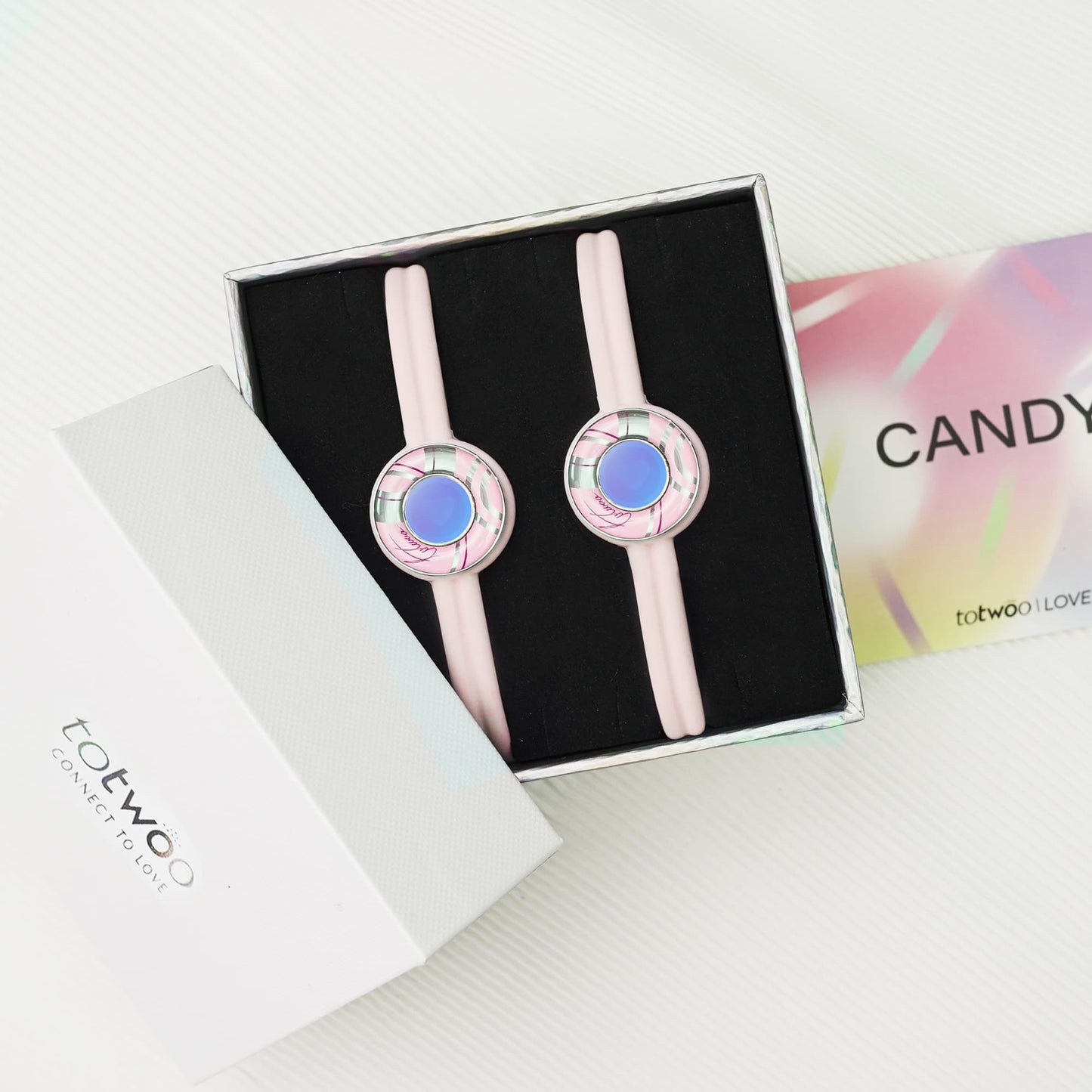 Candy Wave Touch Bracelets(Pink+Pink) - Touch Bling