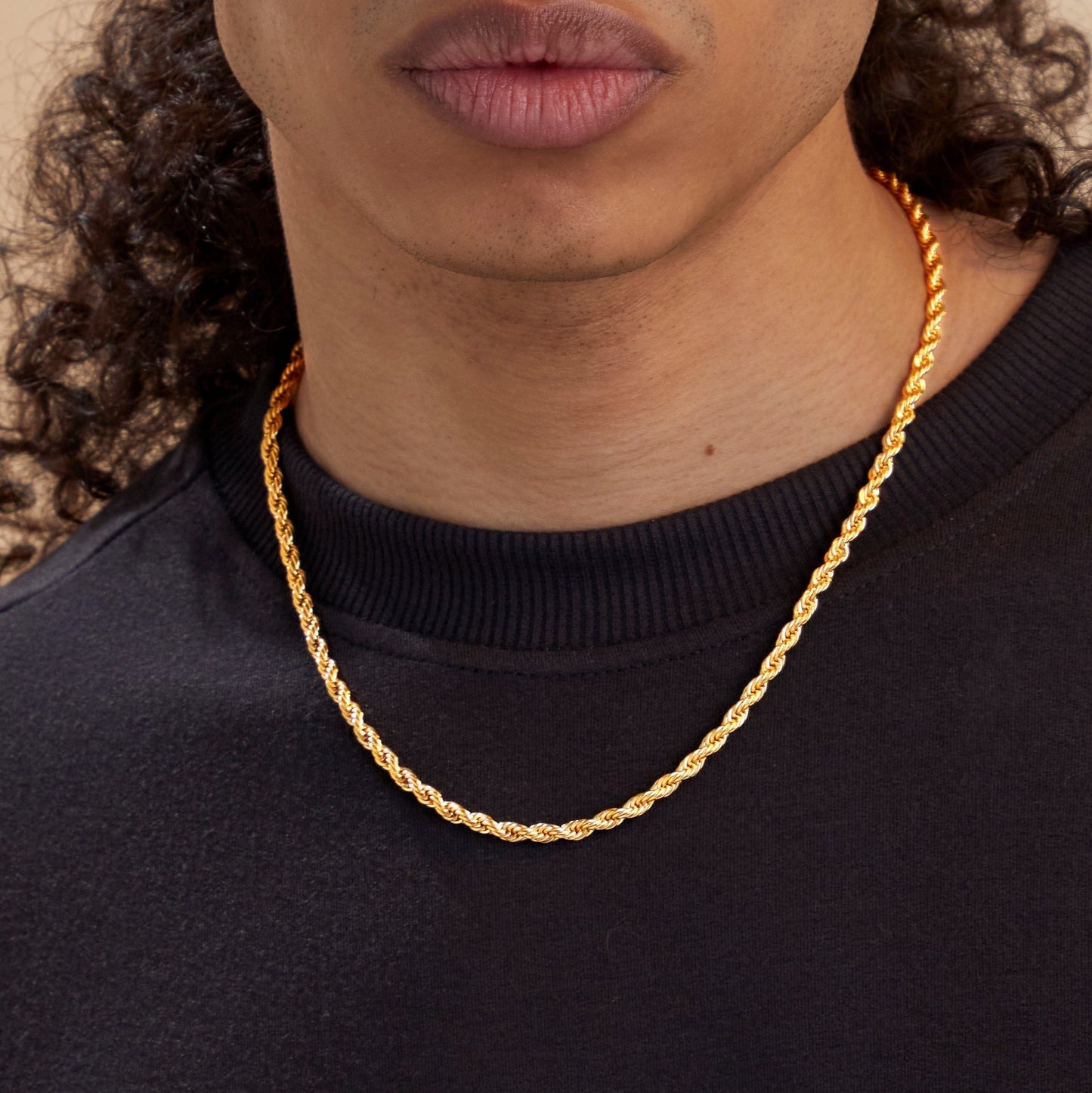 4mm Rope Chain Necklace