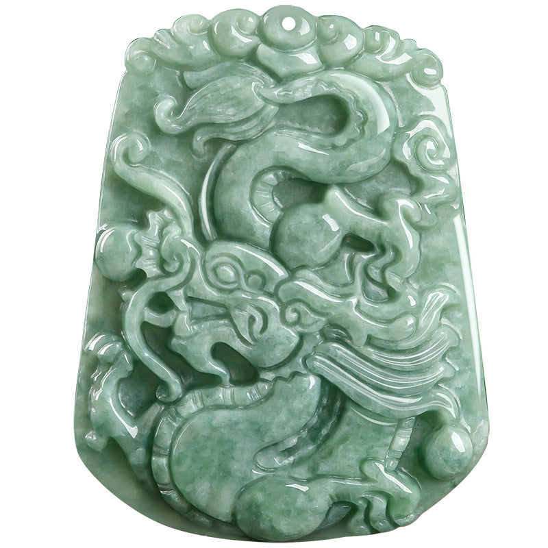 Buddha-Steine, chinesisches Sternzeichen, Drache, Jade, Stärke, Halskette, Anhänger