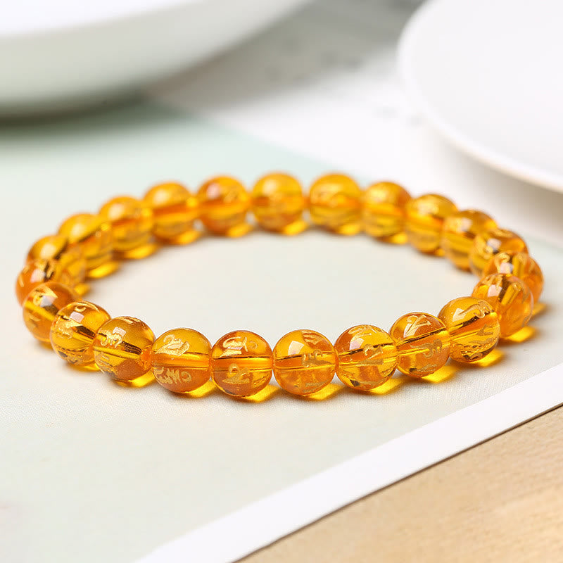 Pulsera de meditación Om Mani Padme Hum con piedras de Buda, cristal blanco del Tíbet, ónix negro
