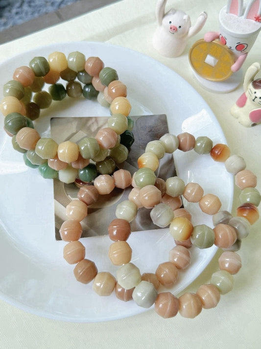 13mm Honey Jar Pink Series Bodhi Bead Bracelet - Touch Bling