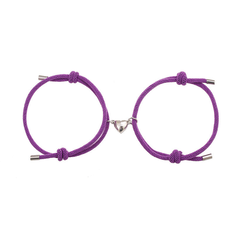 Pulsera magnética de amor para parejas, 2 unidades
