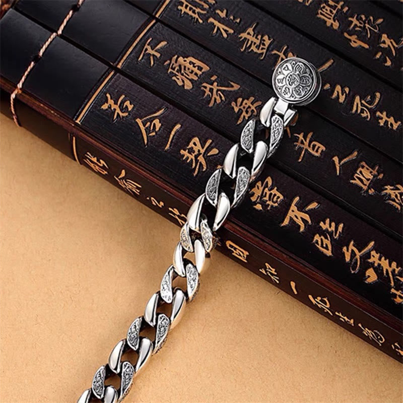 Pulsera de creatividad Vajra con doble dorje Om Mani Padme Hum del Tíbet con piedras de Buda