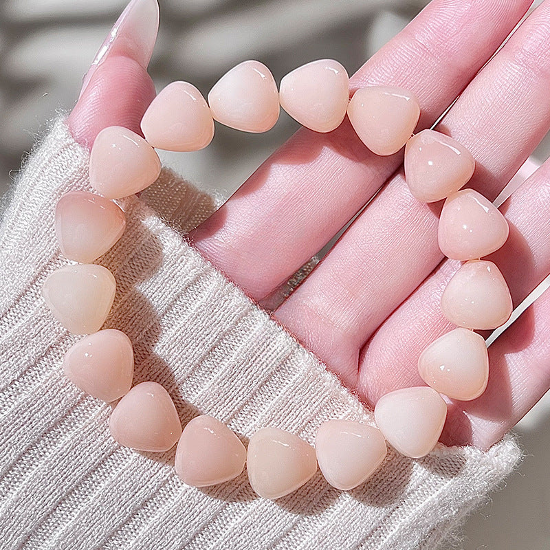 Pink Droplet-Shaped Bodhi Bracelet – Multi-Color Options Available - Touch Bling