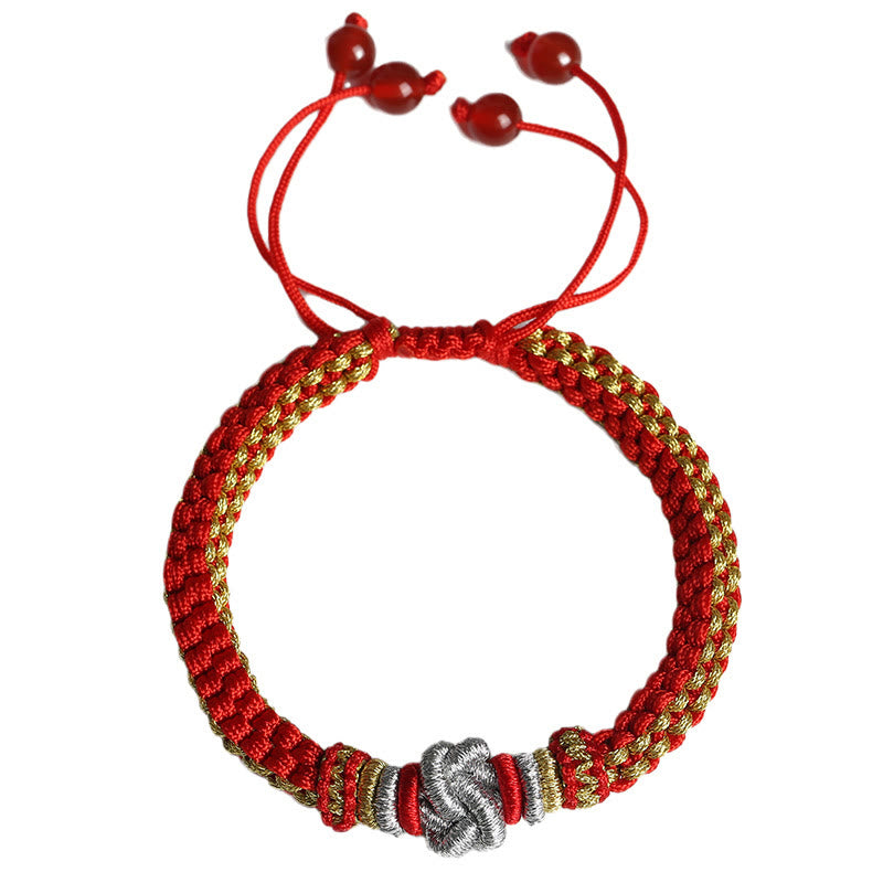 Buddha-Steine, buntes Seil, wahre Liebe, Knoten, Glück, handgefertigtes Armband