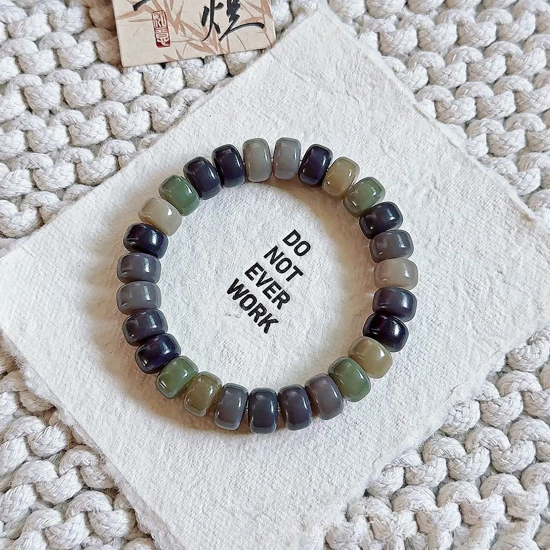 11mm Thin Slice Multi-Treasure Bodhi Bead Bracelet (Available in Multiple Colors) - Touch Bling