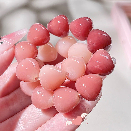 Pink Droplet-Shaped Bodhi Bracelet – Multi-Color Options Available - Touch Bling