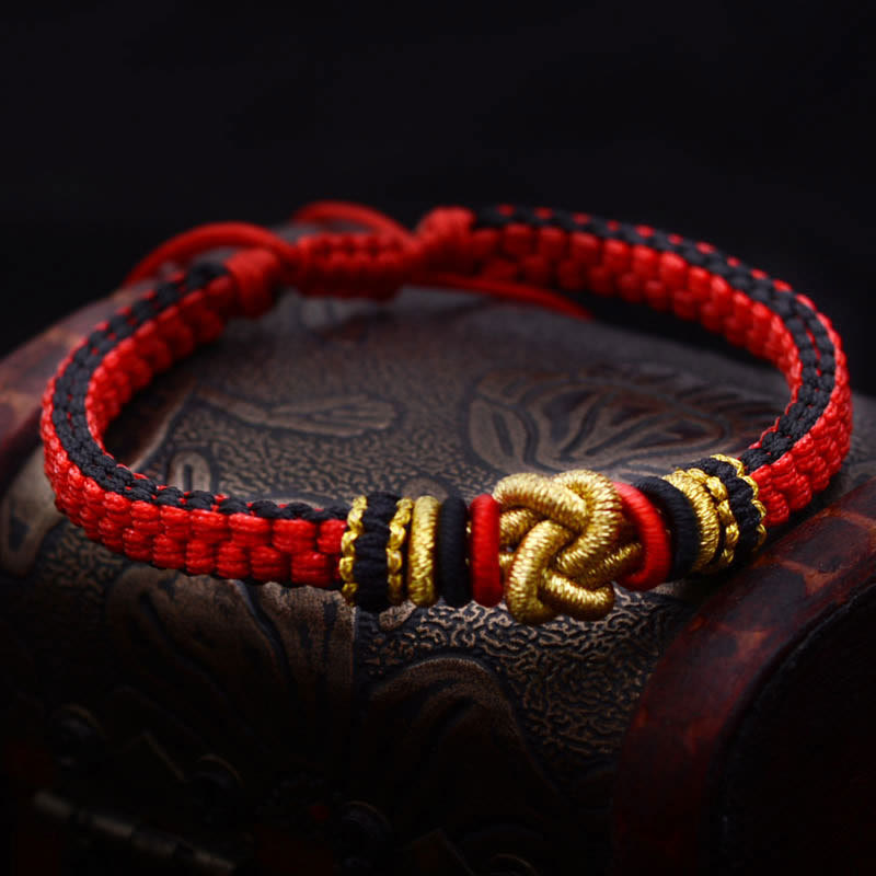 Buddha-Steine, buntes Seil, wahre Liebe, Knoten, Glück, handgefertigtes Armband