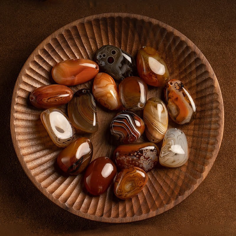 Buddha Steine Zufällig Sardonyx Stein Positive Schlüsselanhänger