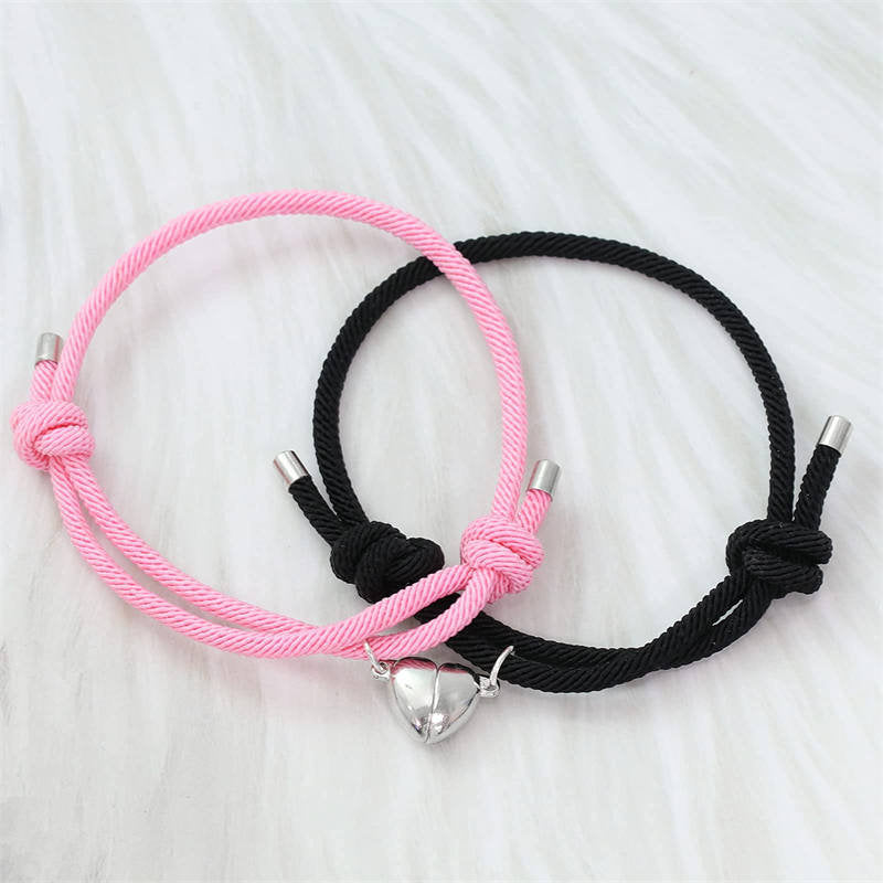 Pulsera magnética de amor para parejas, 2 unidades