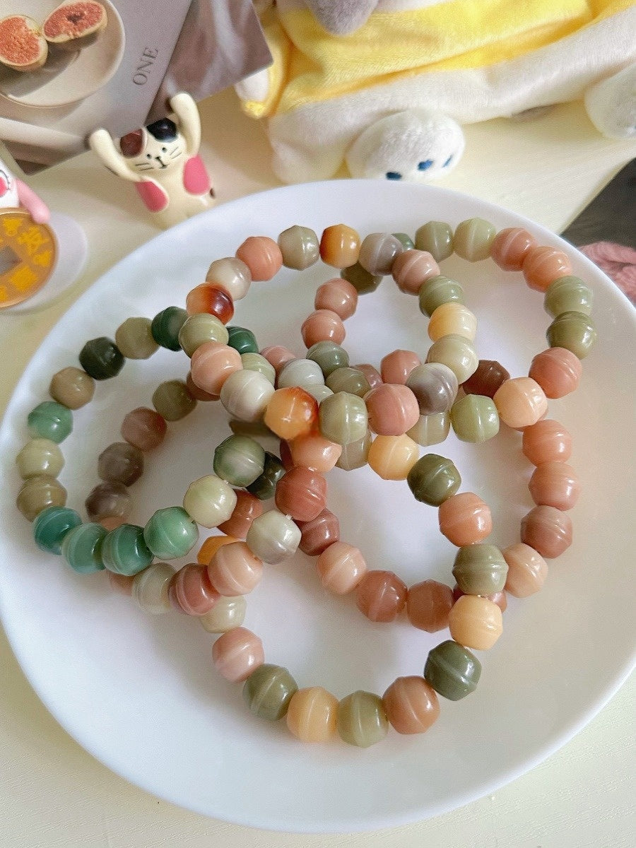 13mm Honey Jar Pink Series Bodhi Bead Bracelet - Touch Bling