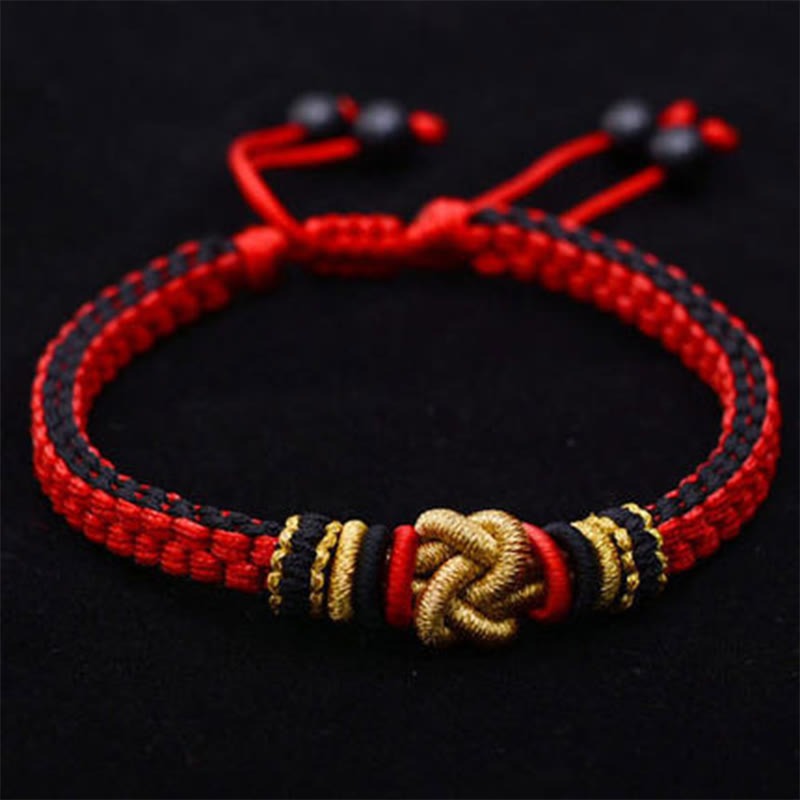 Buddha-Steine, buntes Seil, wahre Liebe, Knoten, Glück, handgefertigtes Armband