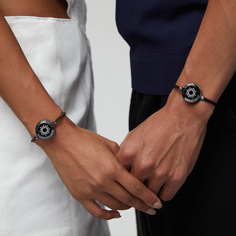 Sun&Sun Touch Bracelets with Milan Rope(Black+Black) - Touch Bling