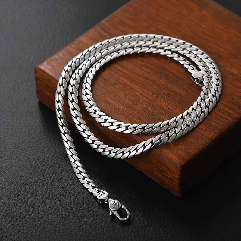Buddha Steine Doppel Dorje Vajra Stärke Punk Kupfer Kette Armband Halskette