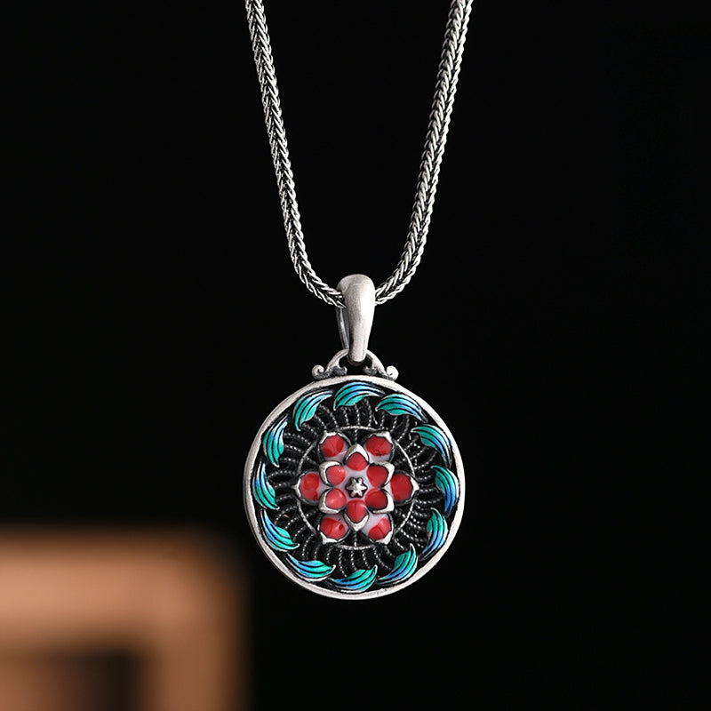Pure Silver Safety Buckle Pendant