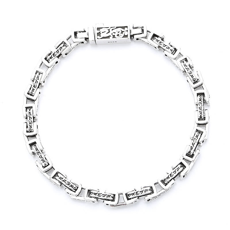 Buddha-Steine Drache Om Mani Padme Hum Graviertes Kupfer-Armband mit Glücks- und Erfolgssymbol