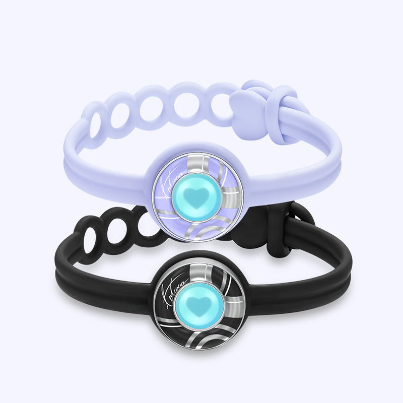 Candy Wave Touch Bracelets (Black+Purple) - Touch Bling