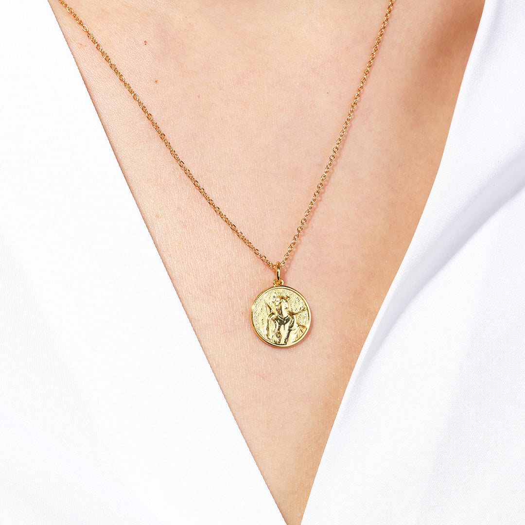 Greek Goddess Pendant Necklace