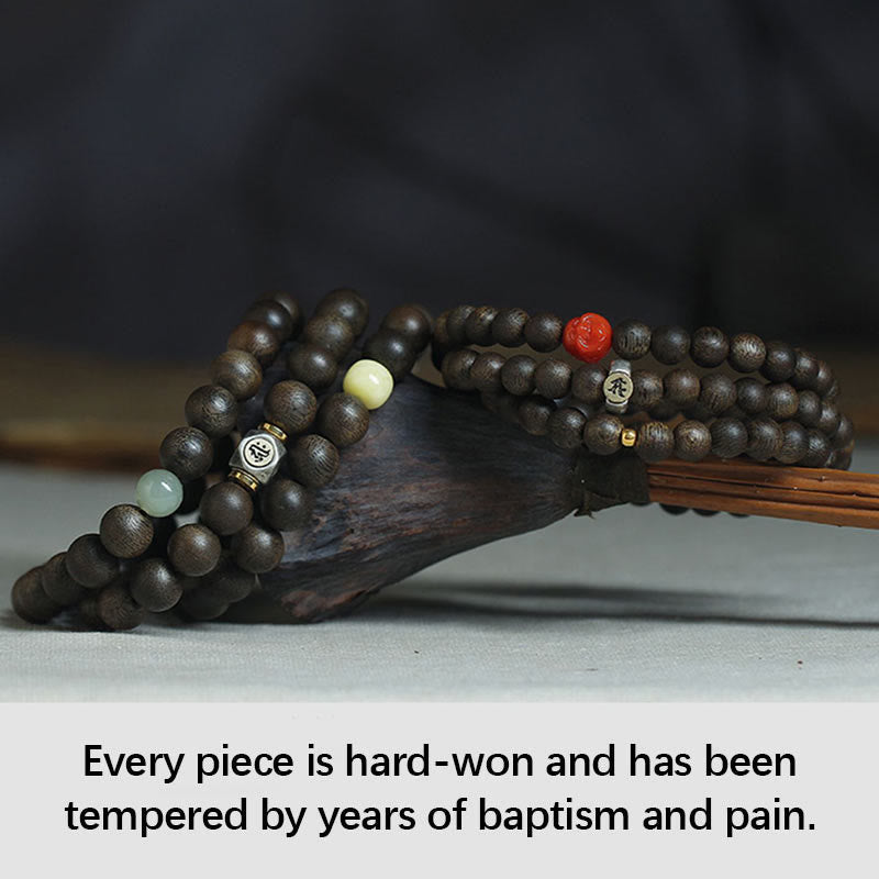 Buddha Stones 925 Sterling Silber Chinesisches Sternzeichen Natal Buddha Kalimantan Adlerholz Jade Bernstein 999 Gold Roter Achat Balance Armband