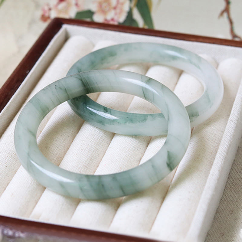 Pulsera de jade natural con piedras de Buda para la suerte y la prosperidad