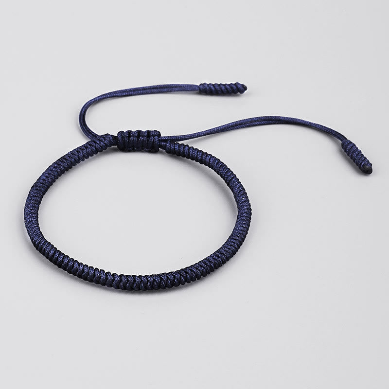 Pulsera tibetana de 3 piezas con nudo King Kong y amuleto de fuerza hecho a mano